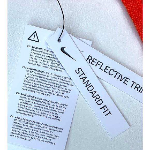 Nike Tech Pack Breathe NWT Men's Running Reflect Trim Orange Shirt Size Medium - Picture 11 of 16